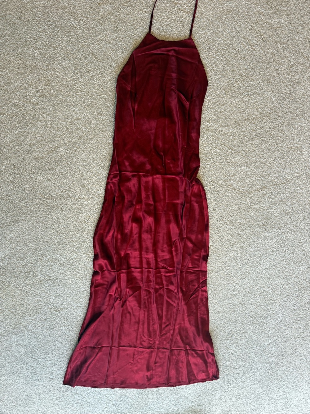 Reformation NWT Jeany Silk Dress Sangre XS MSRP $348 - Picture 8 of 10